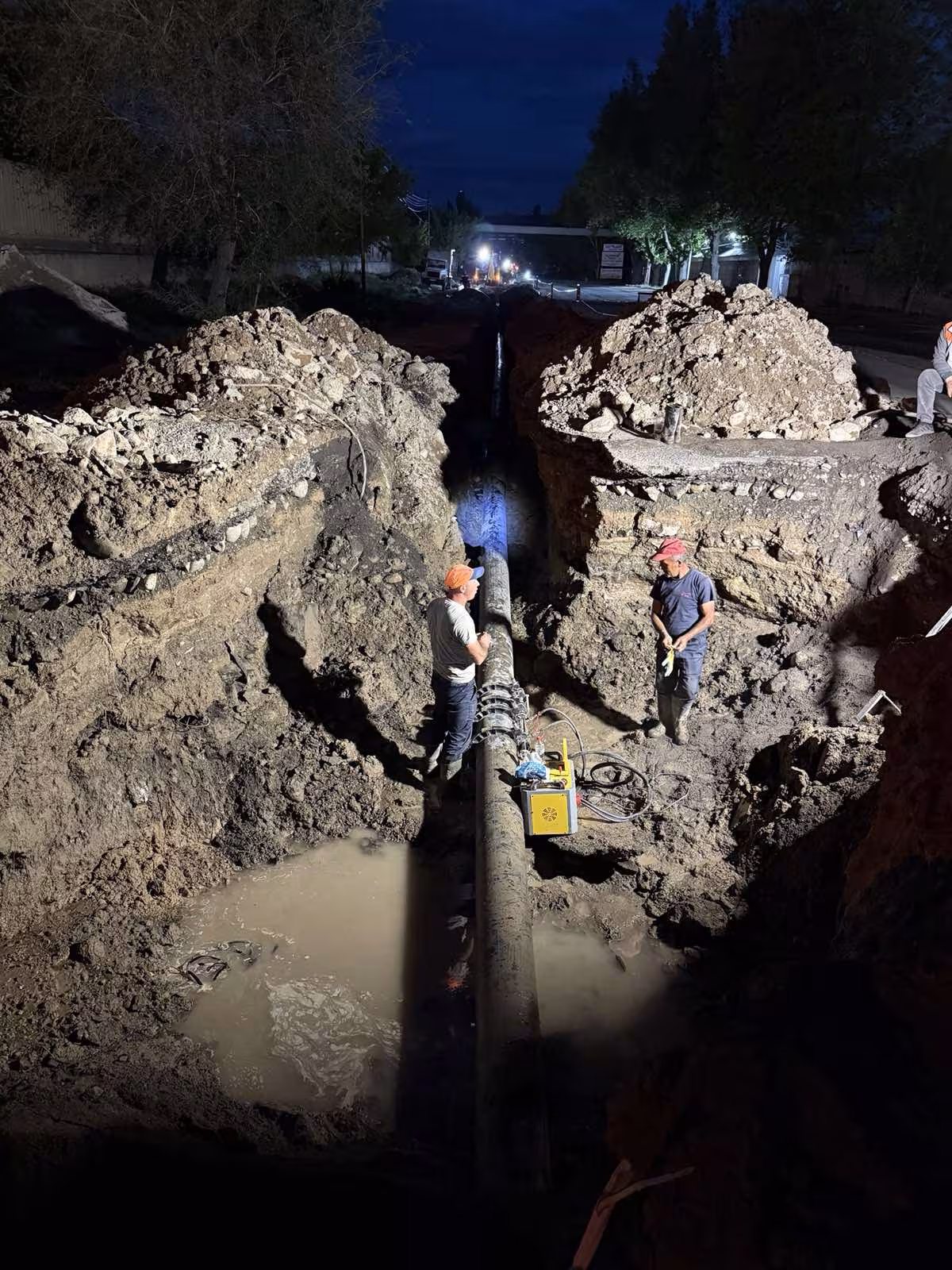 Reconstruction d'une conduite d'eau de 5 km : section « Sud »