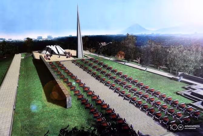 À l'occasion du 106e anniversaire du génocide arménien, 105 pianos seront installés à Tsitsernakaberd