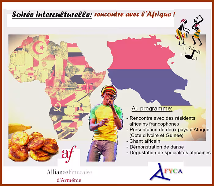 Soirée interculturelle à l'Alliance française d'Arménie