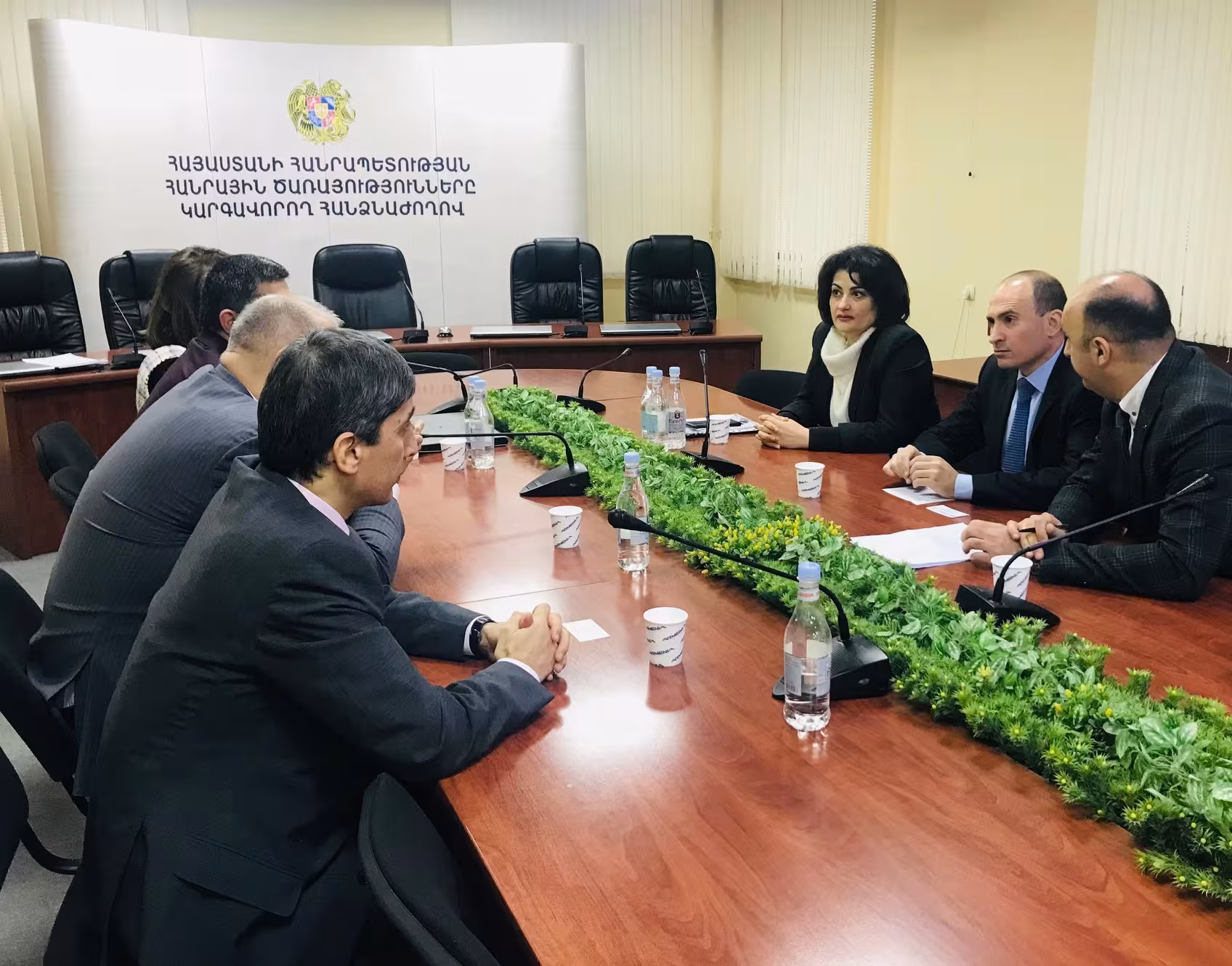 Visite de Luiz Hanania, directeur général adjoint de Veolia