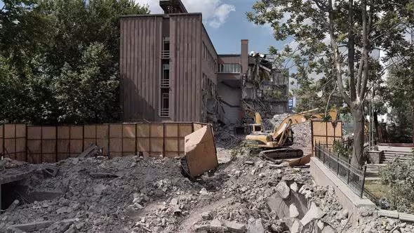 Projet de construction d'une banque sur le site du cimetière arménien découvert en Turquie