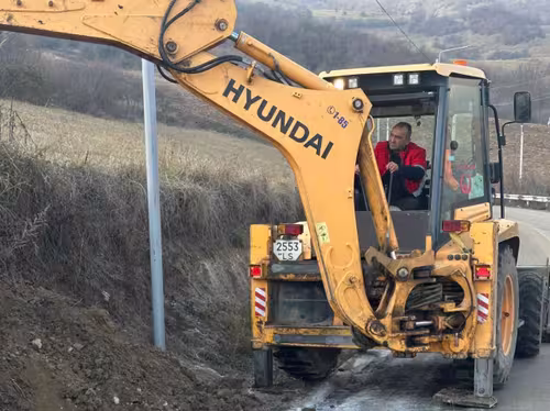 Remplacement des conduites d'eau à Berd