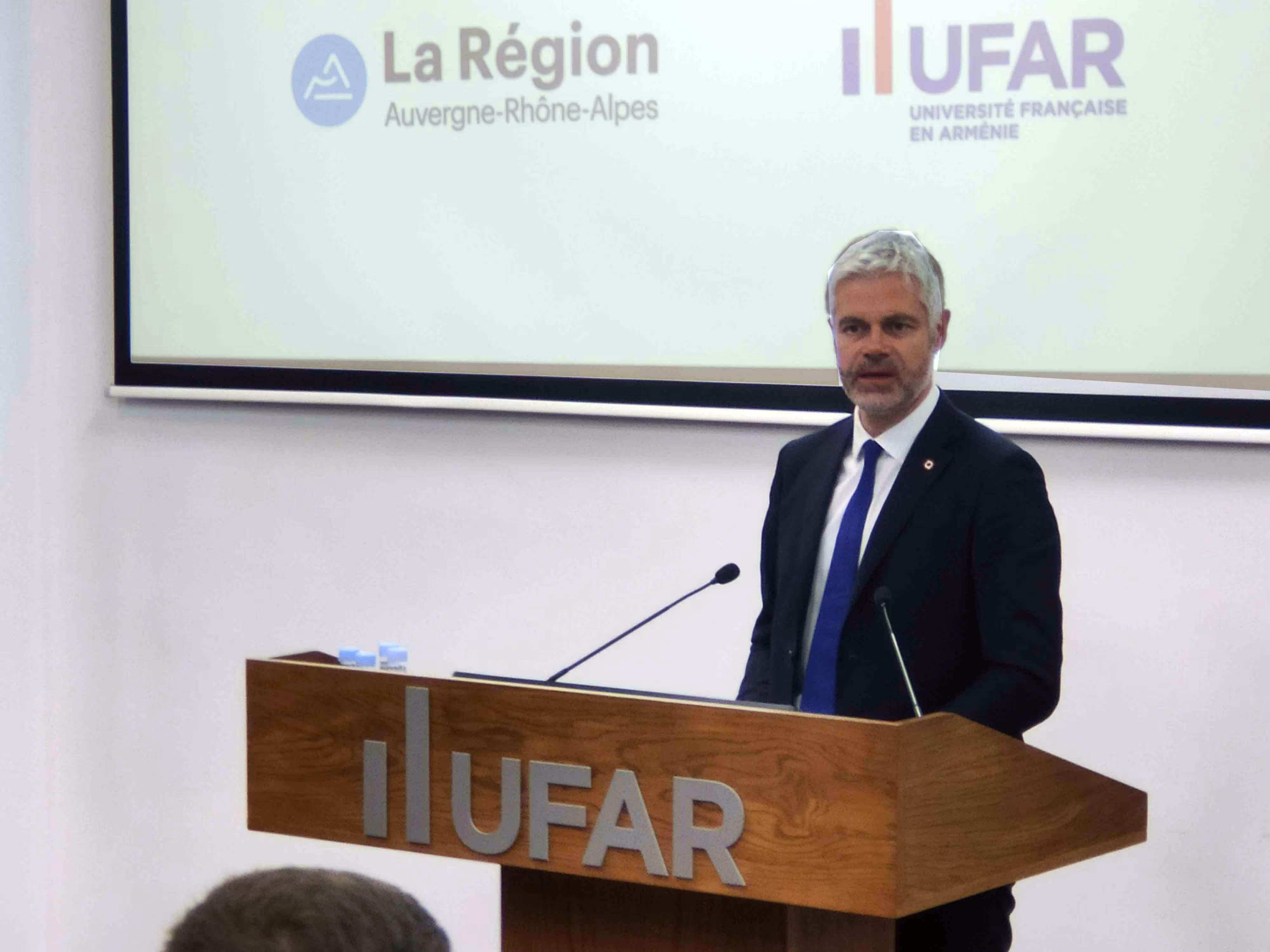 Laurent Wauquiez aux étudiants de l'UFAR, ou le marketing politique au bénéfice de l'Arménie